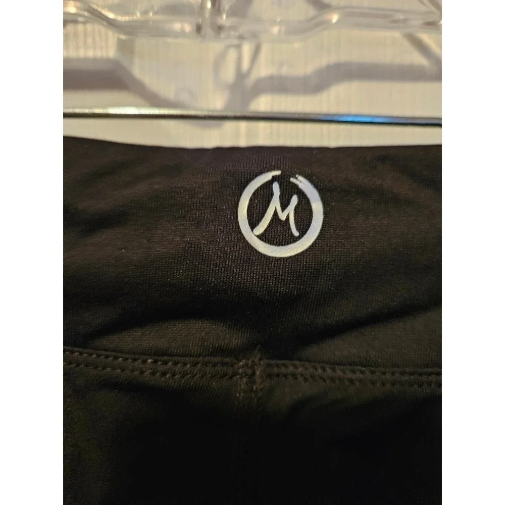 NWT‎ Mira Rae full length black leggings shimmer blue 4T